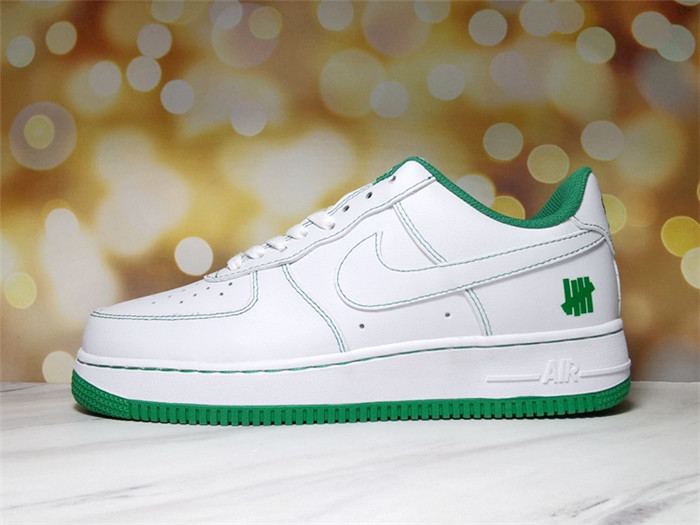 Men's Air Force 1 Low White/Green Shoes 0236